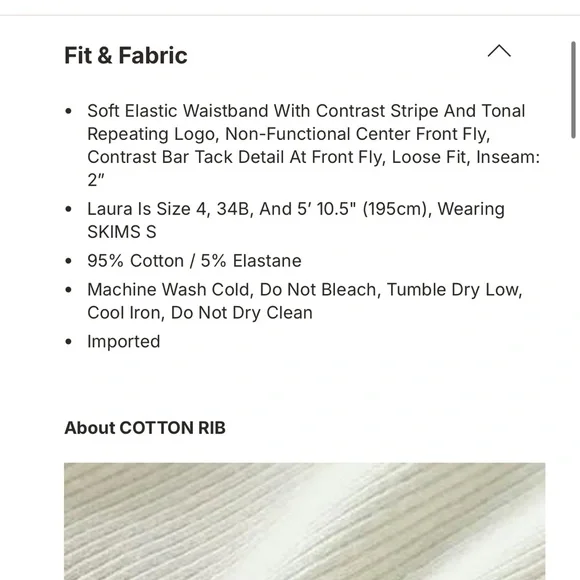 NEW Skims Cotton Rib Loose Boxers - Picture 4 of 7